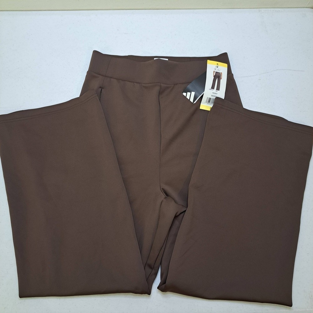 Adidas Womens Pants S Brown NWT Wide Leg 1912-280